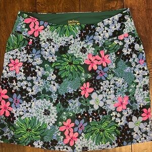 Lilly Pulitzer Luxletic gold tennis skirt